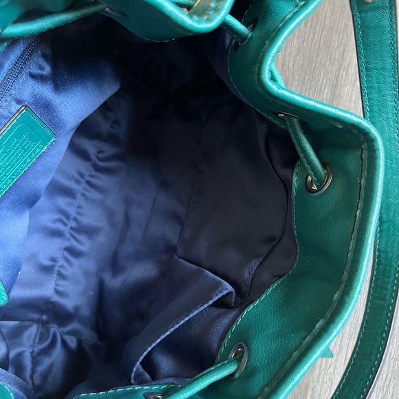 Teal coloured coach purse - Picture 10 of 10